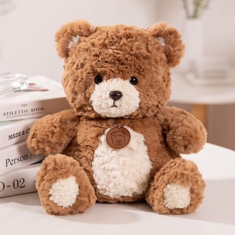 Pluszowa Maskotka Przytulanka Miś z Medalionem Brązowy 25cm LEAN Toys