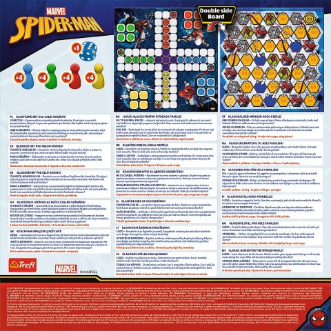 Gra planszowa 2w1 Chińczyk Węże i drabiny Spider-Man Trefl 02419 Trefl Gry