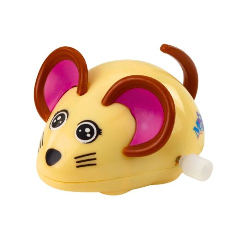 Myszka Nakręcana Jeździ Porusza Ogonkiem 8cm Mix Kolor LEAN TOYS