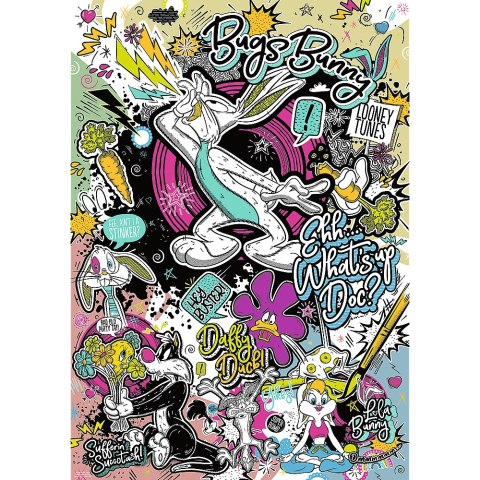 Puzzle - 1000 Premium Plus - Zwariowane melodie - Looney Tunes - Trefl 12066 Trefl Puzzle