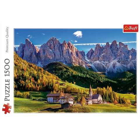 Puzzle - 1500 - Dolina Val di Funes - Dolomity - Włochy - Trefl 26163 Trefl Puzzle