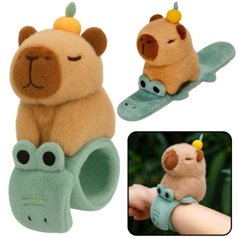 Pluszowa Opaska Samozaciskowa Na Rękę Krokodyl z Kapibarą LEAN Toys