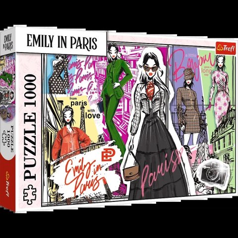 Puzzle - 1000 - Emily w Paryżu: Modowe Inspiracje - Trefl 10967 Trefl Puzzle