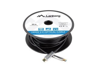 Kabel HDMI M/M v2. 10M czarny optyczny AOC Lanberg