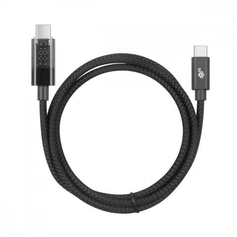 Kabel USB C - USB C 1m ze wskaźnikiem mocy ładowania LED (100 W) TB