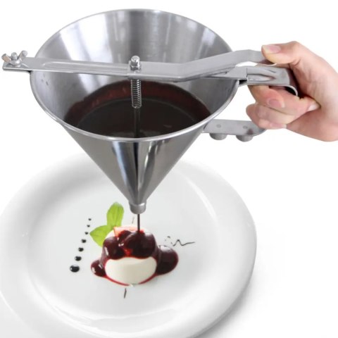 Dozownik pistolet stalowy do sosów i kremów Kitchen Line - Hendi 551813