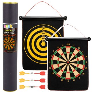 Magnetyczna Tarcza Do Rzutek Dwustronna Zestaw Gra Zręcznościowa Dart Tuba LEAN Toys