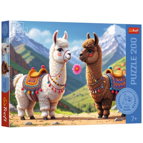 Puzzle - 200 - Kolorowe lamy - Trefl 13356 Trefl Puzzle