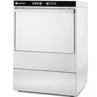 Zmywarka barowa do naczyń + dozownik + pompa kosz 50x50cm 400V 3 PROGRAMY Hendi