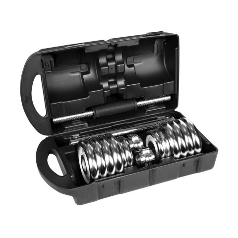 REBEL ACTIVE HANTLE REGULOWANE CHROMOWANE W WALIZCE Z GRYFEM, ZESTAW 15 KG