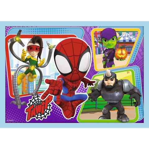 Puzzle - 4w1 (12, 15, 20, 24) - Ekipa Spiday"a - Trefl 34611 Trefl Puzzle