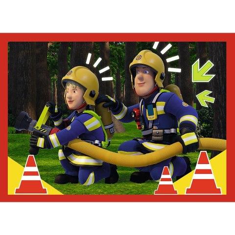 Puzzle - 4w1 (12, 15, 20, 24) - Przygody strażaka Sama - Strażak Sam - Trefl 34632 Trefl Puzzle