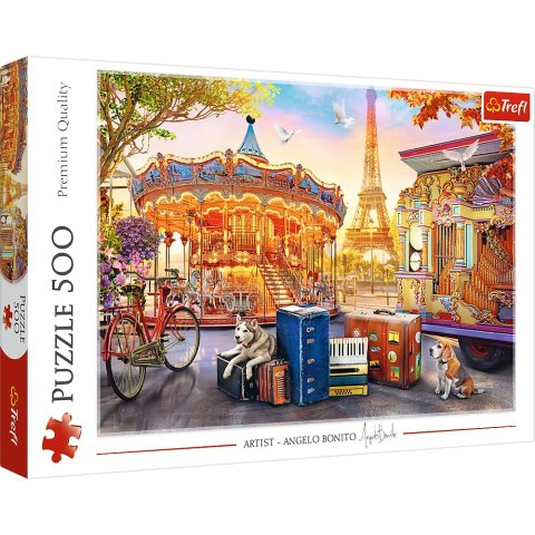 Puzzle - 500 - Wakacje w Paryżu - Trefl 37426 Trefl Puzzle