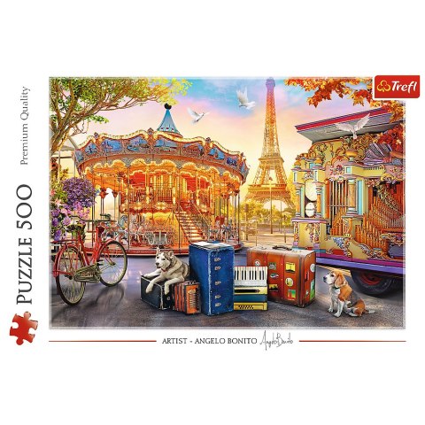 Puzzle - 500 - Wakacje w Paryżu - Trefl 37426 Trefl Puzzle