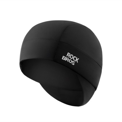 Czapka rowerowa zimowa dwustronna rozmiar 54-61 cm - czarna ROCKBROS