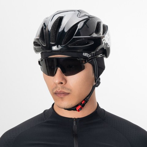 Czapka rowerowa zimowa dwustronna rozmiar 54-61 cm - czarna ROCKBROS