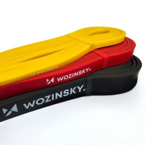 Gumy taśmy oporowe do ćwiczeń treningu fitness z lateksu - 3 szt. WOZINSKY