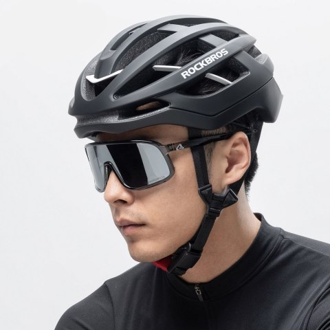 Kask ochronny rowerowy HC-58BK-M 55-58 cm - czarno-szary ROCKBROS