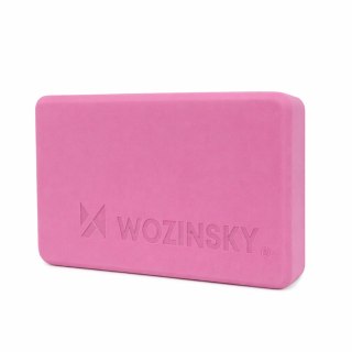 Kostka do jogi pilatesu i ćwiczeń rozciągających - różowa WOZINSKY