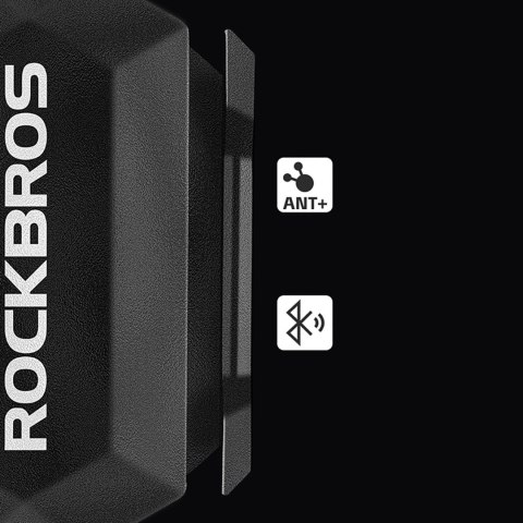 Czujnik rowerowy 2w1 prędkości lub kadencji ANT+ Bluetooth - czarny ROCKBROS