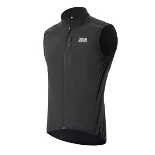 Kamizelka rowerowa termiczna rozmiar XXXXL - czarna ROCKBROS