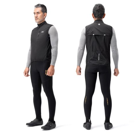 Kamizelka rowerowa termiczna rozmiar XXXXL - czarna ROCKBROS