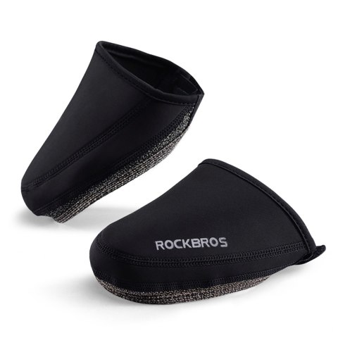 Noski na buty wiatroodporne docieplające 39-45 cm - czarne ROCKBROS