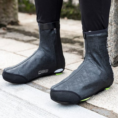 Ochraniacze na buty wiatroodporne wodoodporne 42-46 cm - czarne ROCKBROS