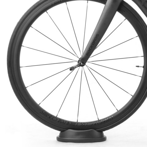 Podstawka podkładka pod przednie koło rowerowe do trenażera - czarna ROCKBROS