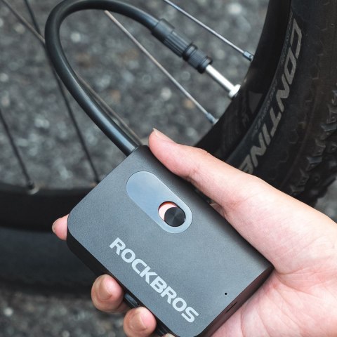 Pompka akumulatorowa kompresor do opon akcesoriów sportowych Schrader USB-C 70 psi ROCKBROS