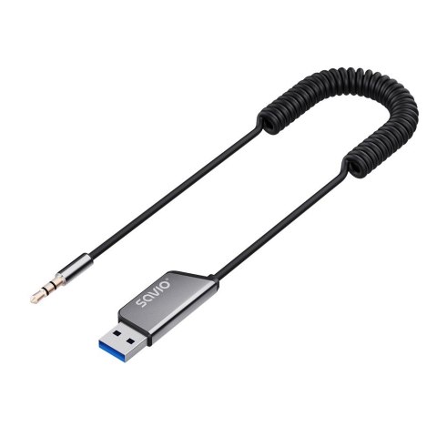 Adapter transmiter AUX z bluetooth 5.3, funkcja zestawu głośnomówiącego, TR-16 Savio