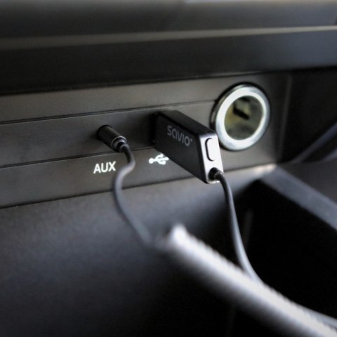 Adapter transmiter AUX z bluetooth 5.3, funkcja zestawu głośnomówiącego, TR-16 Savio