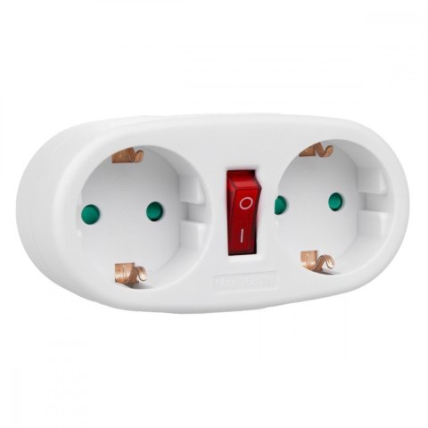 Gniazdko prądowe x2 MCE338 typ F Maclean