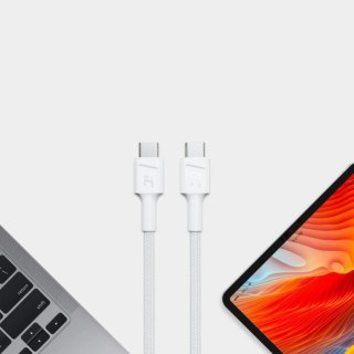 Kabel PowerStream USB-C do USB-C 2m, PD 60W, QC 3.0, biały Green Cell