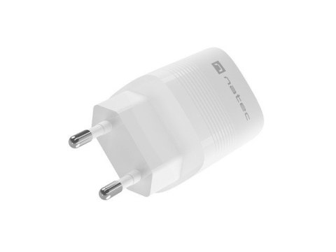 Ładowarka sieciowa Ribera GAN 1X USB-A + 1X USB-C 30W Biała Natec