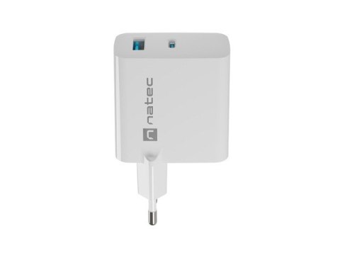 Ładowarka sieciowa Ribera GAN 1X USB-A + 1X USB-C 45W Biała Natec