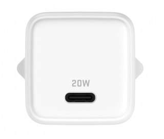 Ładowarka sieciowa USB C 20W 3A Power Delivery 3.0 QC 3.0 Biała YENKEE