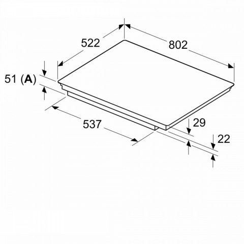 Płyta indukcyjna 80 cm PVS831HB1E Bosch