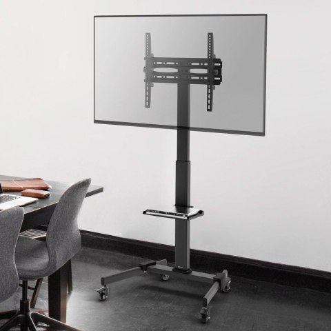 Stojak mobilny do TV 32-55cali, 35kg, półka AV Techly