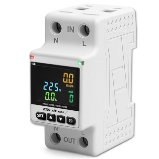 Jednofazowy elektroniczny licznik | miernik zużycia energii | DIN35 | zdalne sterowanie | historia pomiaru | WiFi | TUYA | Smart