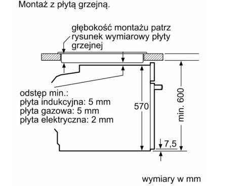Piekarnik parowy HRG312BB4 czarny