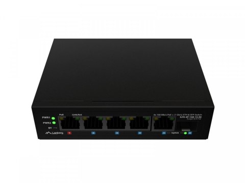 Przełącznik Light ILFE-4P-1GE-1S-90 Light Industrial POE 1XBT 3AXT SFP + ETH DIN FAST Ethernet