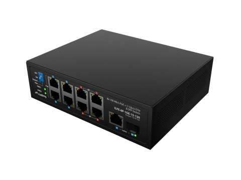 Przełącznik Light ILFE-8P-1GE-1S-120 Light Industrial POE 4XBT 4XAT SFP+ ETH DIN FAST Ethernet