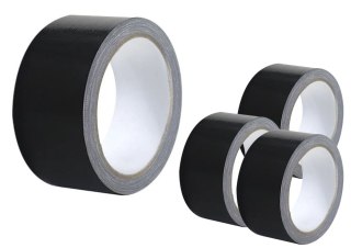 Taśma Tekstylna Wytrzymała Mocna Uniwersalna Czarna 48mm/54Y LEAN