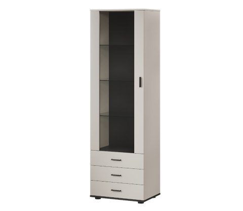 Witryna S1 SOHO 60x41x192 kaszmir+ czarny