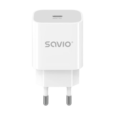 Ładowarka sieciowa 20W LA-09 USB-C QC, PD 3.0 Savio