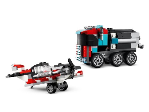 LEGO Creator 3w1 31146 - Ciężarówka z platformą i helikopterem