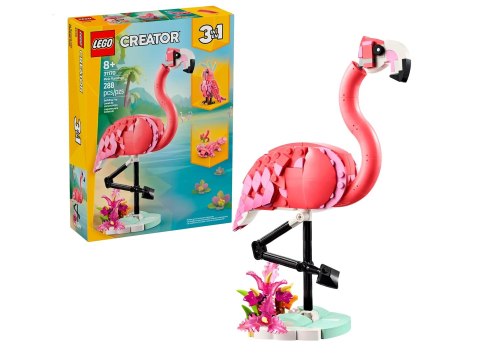LEGO Creator 3w1 31170 - Dzikie zwierzęta: Różowy flaming