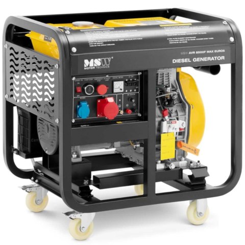 Agregat generator prądotwórczy diesel mobilny 240/400 V 8500 W 10 kVA 30 l MSW