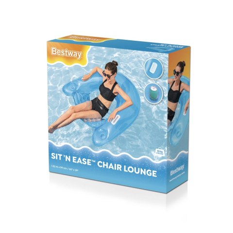 Dmuchany Fotel Wodny 152cm x 99cm Bestway 43118 Niebieski Zielony Bestway